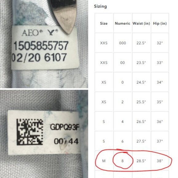 American Eagle Skirt Women 8 Denim Hi-Rise Mini Super Stretch Light Wash - Picture 10 of 11